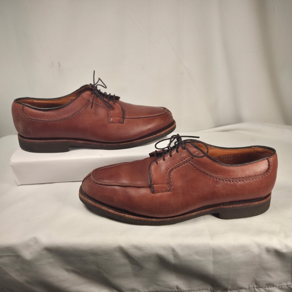 Allen Edmonds Stockbridge Shoes Mens US 8 D Leather Split Toe USA Made Dress